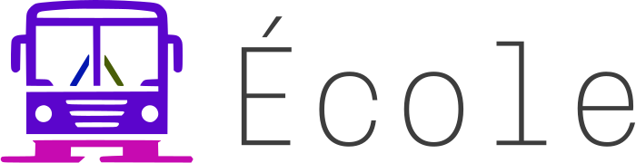 École logo design