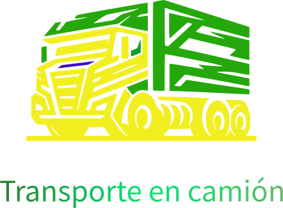 Transporte en camión logo design
