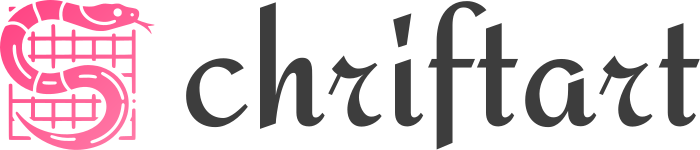 Schriftart logo design