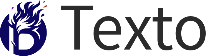 Texto logo design