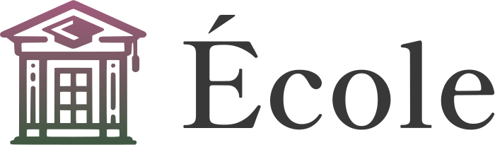 École logo design