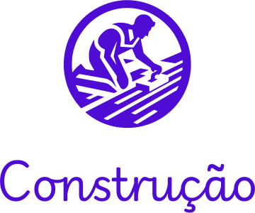 Construção logo design