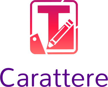 Carattere logo design