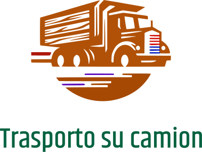 Trasporto su camion logo design