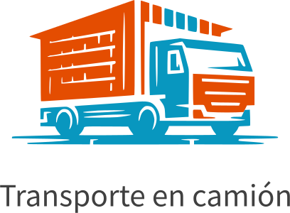 diseño de logotipo Transporte en camión