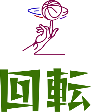 回転 logo design
