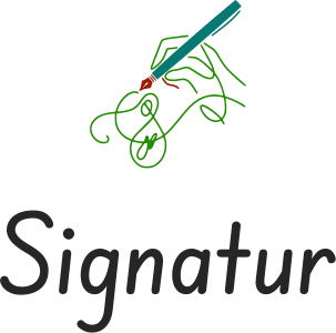 Signatur logo design