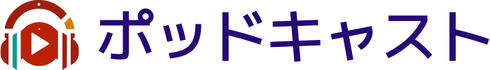 ポッドキャスト logo design