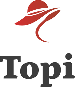 desain logo Topi