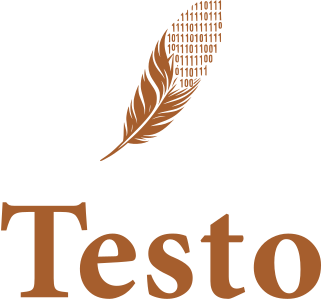 design del logo Testo
