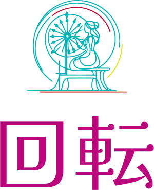 回転 logo design