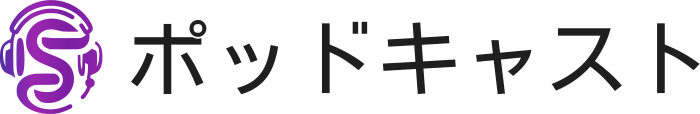 ポッドキャスト logo design