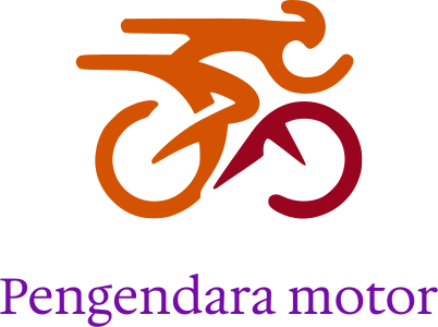Pengendara motor logo design