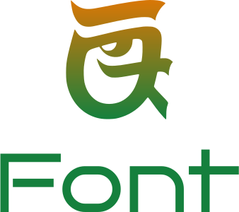 desain logo Font