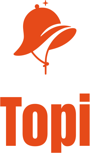 desain logo Topi
