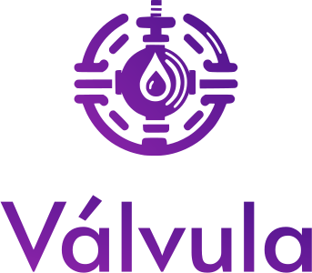 Válvula logo design