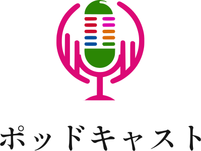 ポッドキャスト logo design