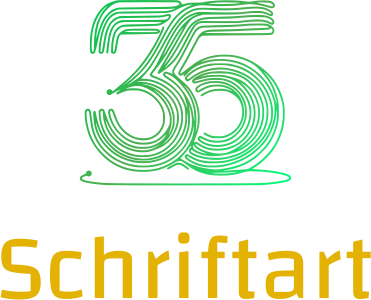 Schriftart logo design