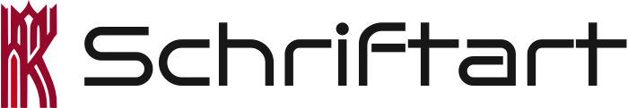 Schriftart logo design