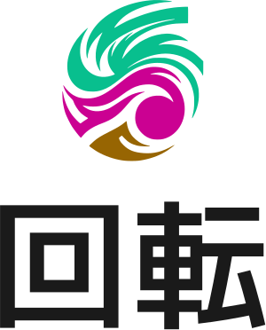 回転 logo design