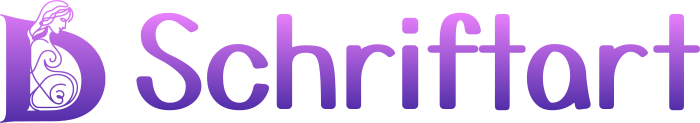 Schriftart logo design