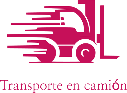 Transporte en camión logo design
