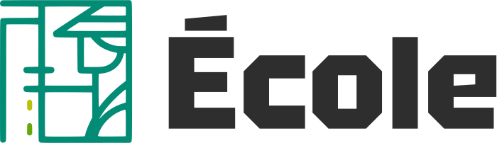 École logo design
