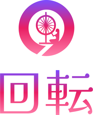回転 logo design