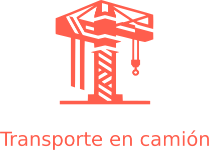 diseño de logotipo Transporte en camión