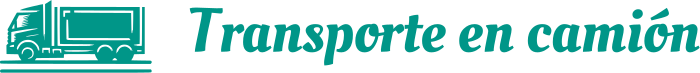 diseño de logotipo Transporte en camión