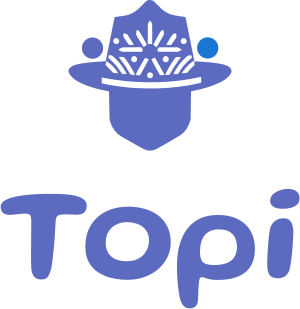 desain logo Topi