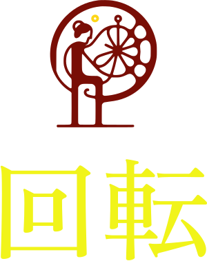 回転 logo design