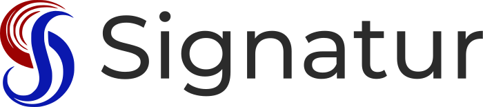 Signatur logo design