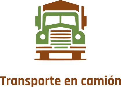 diseño de logotipo Transporte en camión