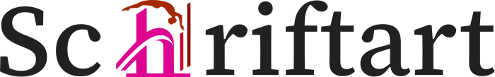Schriftart logo design