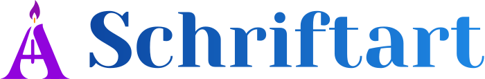 Schriftart logo design