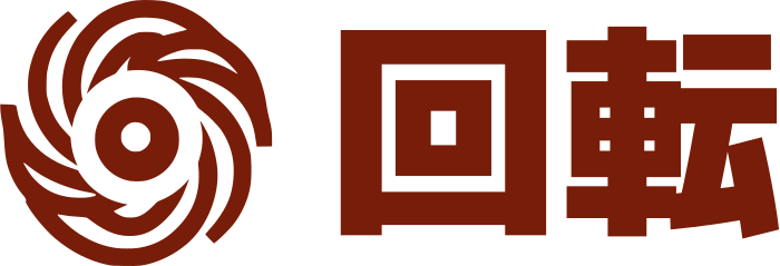 回転 logo design