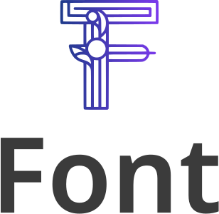 desain logo Font