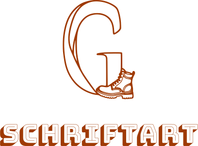 Schriftart logo design