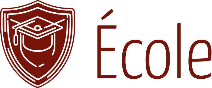 École logo design