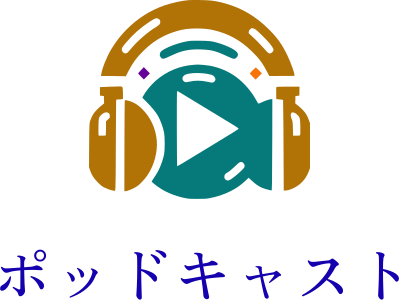 ポッドキャスト logo design