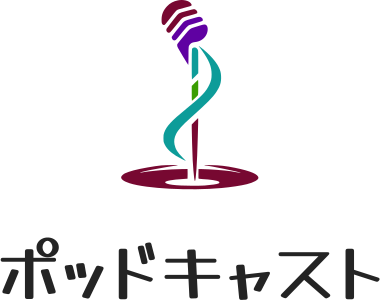 ポッドキャスト logo design