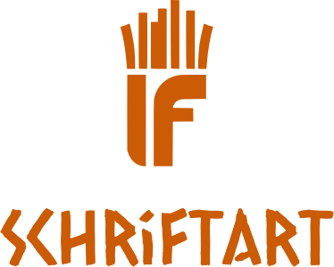 Schriftart logo design