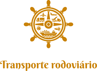 Transporte rodoviário logo design