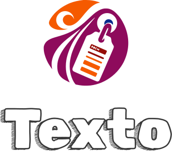 Texto logo design