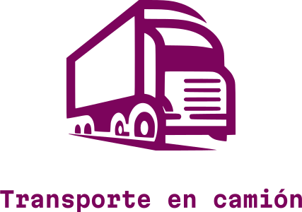 diseño de logotipo Transporte en camión