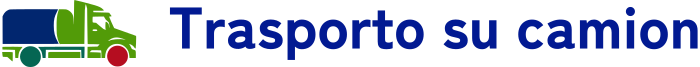 Trasporto su camion logo design