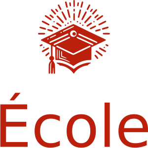 École logo design