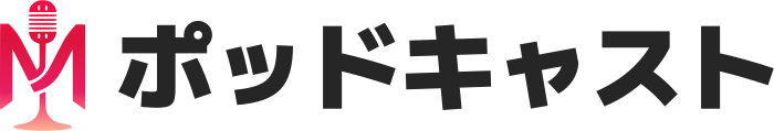 ポッドキャスト logo design