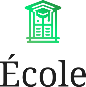 École logo design